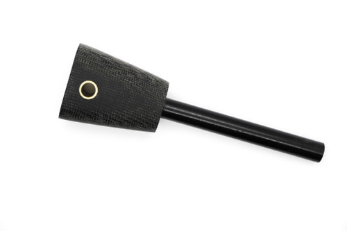 LT Wright Knives: Firesteel w/ Black Canvas Micarta W/ White Liner Handle