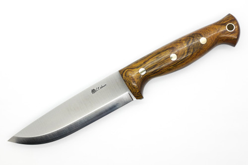 LT Wright Knives Forest Trail - A2 Steel - Scandi Grind - Desert Ironwood W/ Black Liners - 3