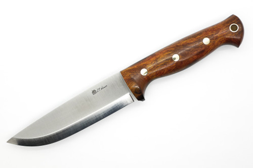 LT Wright Knives Forest Trail - A2 Steel - Scandi Grind - Desert Ironwood W/ Black Liners - 8