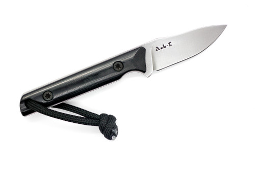 JP Bladesmithing - Fang EDC- 2.25" AEB-L Fixed Blade W/ Black G10 Handle & Black Kydex Sheath