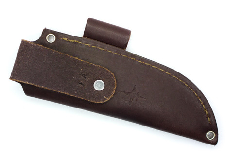 TKC: #IA Pouch Style Leather HIP Sheath Brown, RH, WITH Firesteel Loop