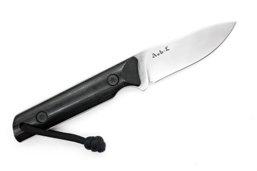 JP Bladesmithing - Fang XL - 3.125" AEB-L Fixed Blade W/ Black Canvas Micarta Handle & Black Kydex Sheath