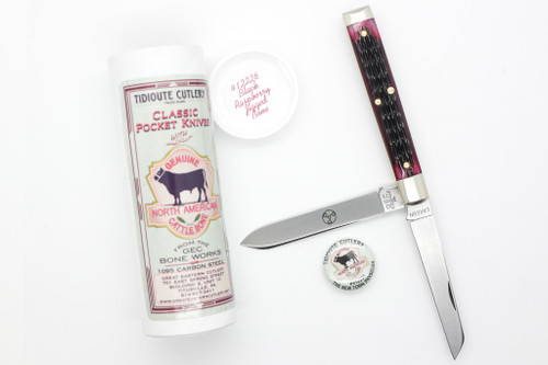 Great Eastern Cutlery Tidioute #41 Town Physician - 2 Blade - Black Raspberry Jigged Bone