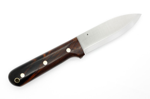 LT Wright Knives Genesis  - A2 Steel - Scandi Grind - Desert Ironwood Handle - Black Liners - 7