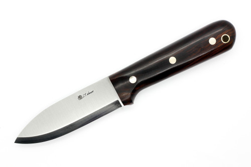 LT Wright Knives Genesis  - A2 Steel - Scandi Grind - Desert Ironwood Handle - Black Liners - 8