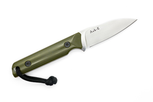 JP Bladesmithing - Wharnfang XL - 3.125" AEB-L Fixed Blade W/ OD Green G-10 Handle & Black Kydex Sheath