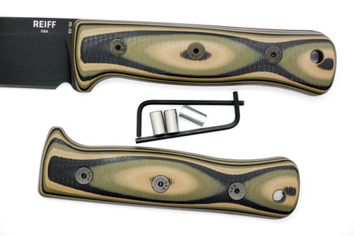 TKC G10 Handle for Reiff Knives F5 GEN 2  - Mil Spec Camo G-10