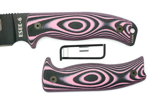 TKC 2.0 G10 Handle for ESEE 5/6  - Lavender & Black G-10