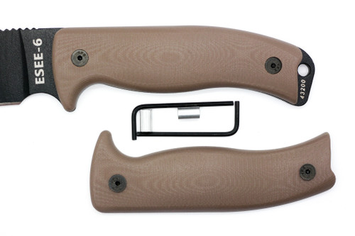 TKC 2.0 G10 Handle for ESEE 5/6  - Earth Brown G-10