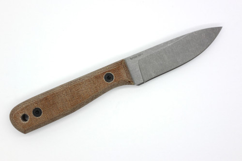 Very Good Knife Company - Rambler - 3.25" AEB-L Fixed Blade W/ Natural Canvas Micarta Handle
