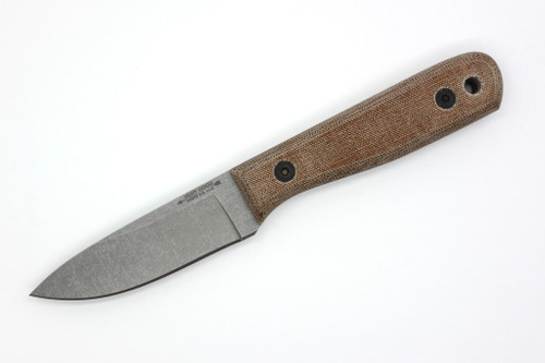 Very Good Knife Company - Rambler - 3.25" AEB-L Fixed Blade W/ Natural Canvas Micarta Handle