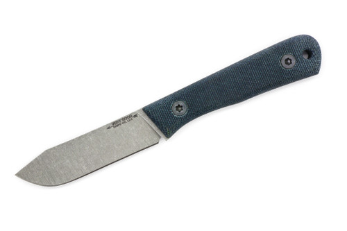 Very Good Knife Company - Pocket Doc - 2.8" Nitro-V Fixed Blade W/ Denim Blue Canvas Micarta Handle