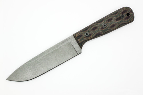 Very Good Knife Company - Walkabout - 6" 80CRV2 Fixed Blade W/ Python Canvas Micarta Handle