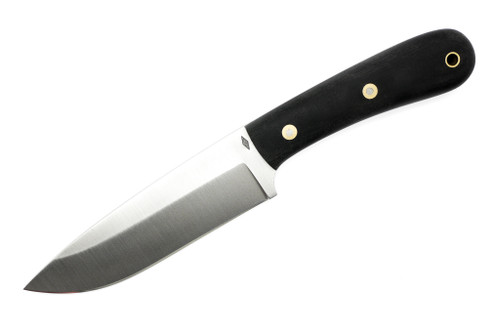 Battle Horse Knives - Scout Platoon  - 01 Steel Fixed Blade w/ Black Canvas Micarta Handle