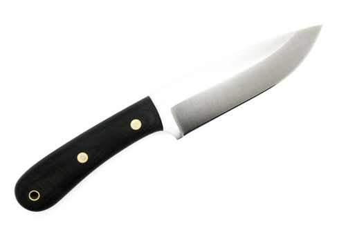 Battle Horse Knives - Scout Platoon  - 01 Steel Fixed Blade w/ Black Canvas Micarta Handle