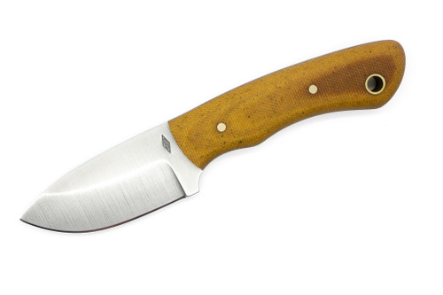 Battle Horse Knives - Slug - 01 Steel Fixed Blade w/ Natural Canvas Micarta Handle