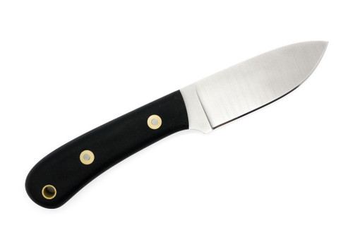 Battle Horse Knives - Comanche - 01 Steel Fixed Blade w/ Black Canvas Micarta Handle