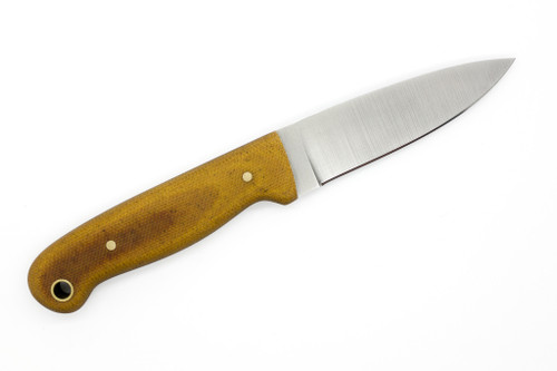 Battle Horse Knives - Explorer - 01 Steel Fixed Blade w/ Natural Canvas Micarta Handle