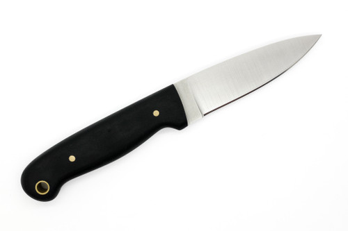 Battle Horse Knives - Explorer - 01 Steel Fixed Blade w/ Black Canvas Micarta Handle