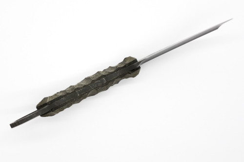 Half Face Blades - Karambito - OD Green Canvas Micarta, Allen Bolts, Textured Grip