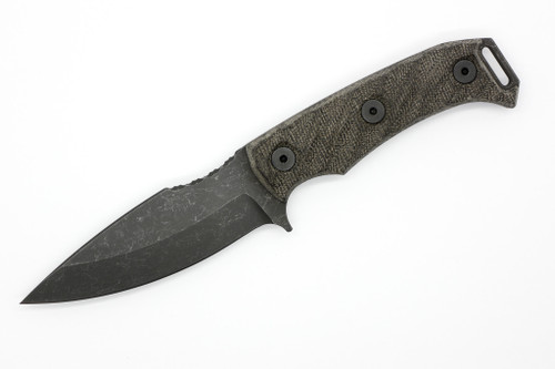 Half Face Blades - Ishi- Green Canvas Micarta, Allen Bolts, Textured Grip