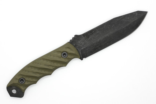 Half Face Blades - Disaster Breacher - OD Green G-10, Allen Bolts, Textured Grip