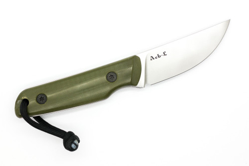 JP Bladesmithing - Shinobi XL - 3.125" AEB-L Fixed Blade W/ OD Green G-10 Handle & Black Kydex Sheath