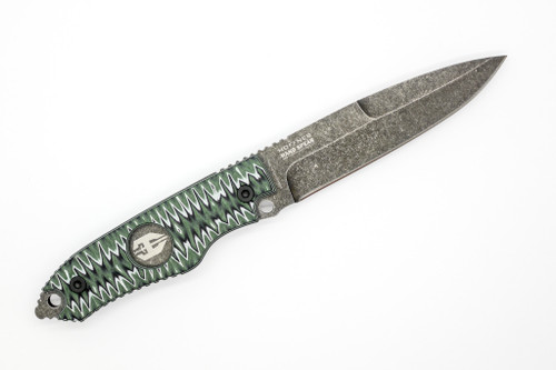 Hoffner Knives: Hand Spear - 5" Black 440C Stainless Steel Fixed Blade Knife - Dark Ops G10 Handle