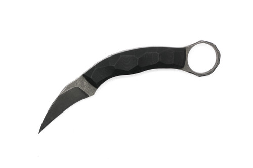Aux Mfg - Karambit - 2"  AEB-L stainless steel Blade w/ Black G-10 Handle