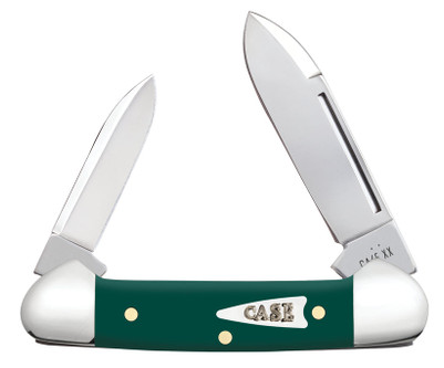 Case Cutlery: Baby Butterbean - Smooth Spruce Green Synthetic Handle - 2 Blade