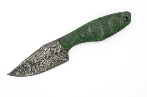 Black Bird Knives - Kestrel - 3.25" 80crv2 steel fixed black W/ Green Grip-X Handle
