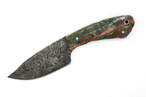 Black Bird Knives - Crow Hunter - 3.5" 80crv2 steel fixed black W/ Multi-Color Grip-X Handle