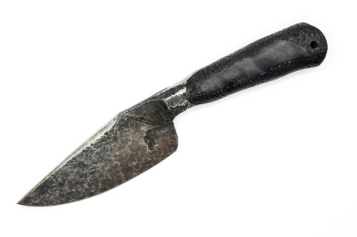 Black Bird Knives - Hunter - One-Off Integral Bolster Full Tang - 4.5" 80crv2 steel fixed W/ Black Micarta Handle