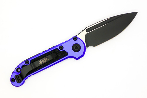 Microtech - LUDT Gen III S/E Black DLC Standard Purple  - Automatic Folding Knife