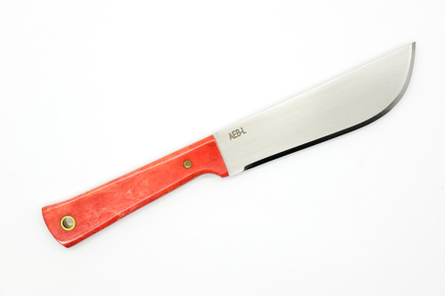 Woods Monkey - Widdle Chete by L.T. Wright - AEB-L Steel - Convex Machete Grind - Satin Finish - Red Bone Handle - 3