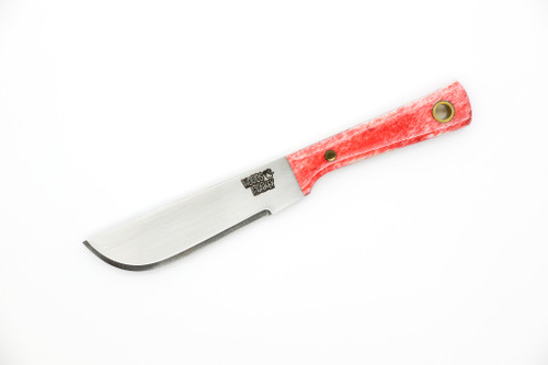 Woods Monkey - Lil Widdle Chete by L.T. Wright - AEB-L Steel - Convex Machete Grind - Satin Finish - Red Bone Handle - 3
