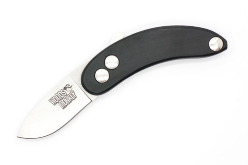 Woods Monkey Banana Peel by L.T. Wright - Drop Point -Magnacut - 1/4" Black Richlite Handle