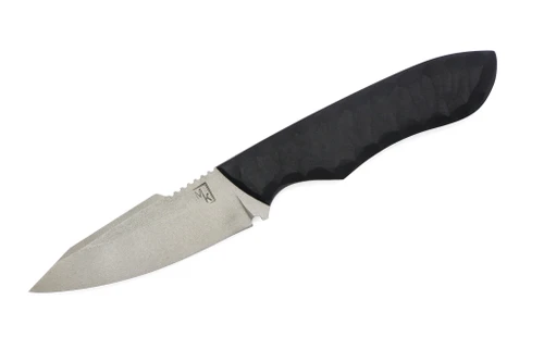 Maximus Knives - Mamba EDC - 2.75" 80crv2 Fixed Blade W/ Textured Black G-10 W/ Black & Grey Camo Kydex Sheath