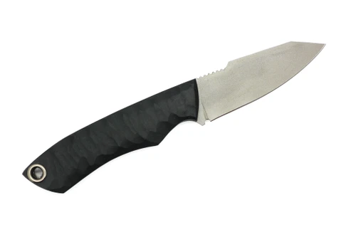 Maximus Knives - Mamba Hybrid - 3" 80crv2 Fixed Blade W/ Textured Black G-10 W/ Black & Grey Camo Kydex Sheath