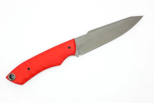 Maximus Knives - Big Mamba - 4" 80crv2 Fixed Blade W/ Textured Red G-10 W/ Red Topographic Kydex Sheath