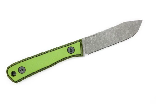 Very Good Knife Company - Pocket Doc - 2.8" Nitro-V Fixed Blade W/ Green & Black G-10 Handle