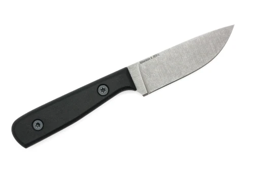 Very Good Knife Company - Adventure Jr. - 3.5" AEB-L Fixed Blade W/ Black Canvas Micarta Handle