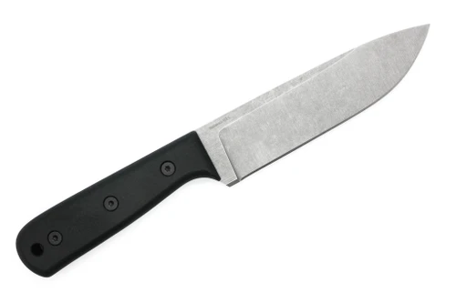 Very Good Knife Company - Walkabout - 6" AEB-L Fixed Blade W/ Black Canvas Micarta Handle