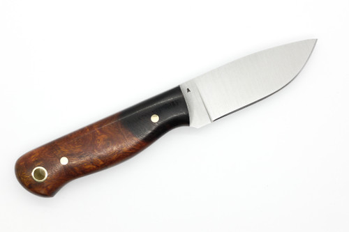 LT Wright Knives Brumby Lite - A2 Steel - Flat Grind - Desert Ironwood W/ Black Liners Handle - 1