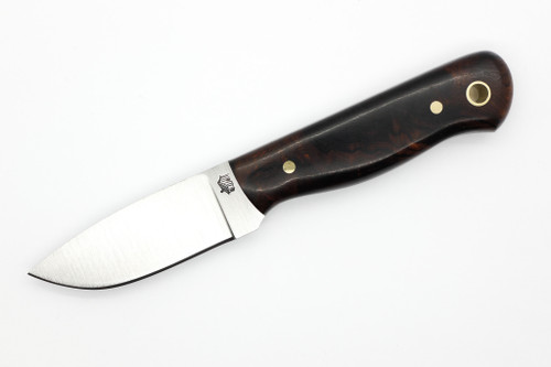 LT Wright Knives Brumby Lite - A2 Steel - Flat Grind - Desert Ironwood W/ Black Liners Handle - 4