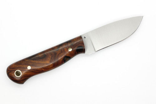 LT Wright Knives Brumby Lite - A2 Steel - Flat Grind - Desert Ironwood W/ Black Liners Handle - 10