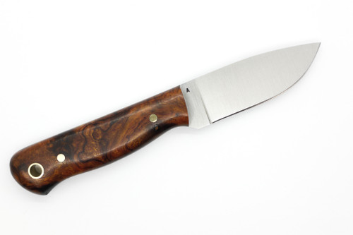 LT Wright Knives Brumby Lite - A2 Steel - Flat Grind - Desert Ironwood W/ Black Liners Handle - 14
