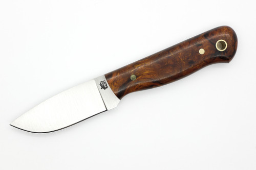 LT Wright Knives Brumby Lite - A2 Steel - Flat Grind - Desert Ironwood W/ Black Liners Handle - 14