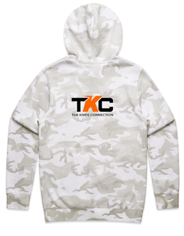 TKC: Hoodie - White Camo w/ TKC Logo