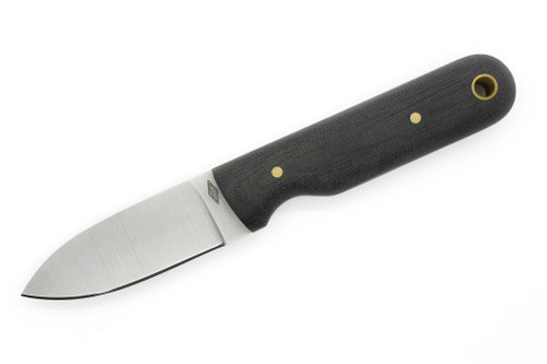 Battle Horse Knives - Bushbaby - 01 Steel Fixed Blade w/ Black Canvas Micarta Handle